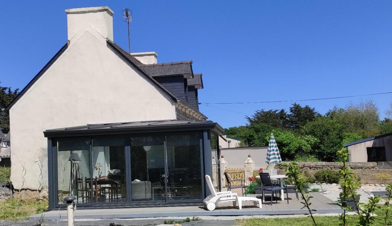 Maison Pleubian mer à pied Esterno foto